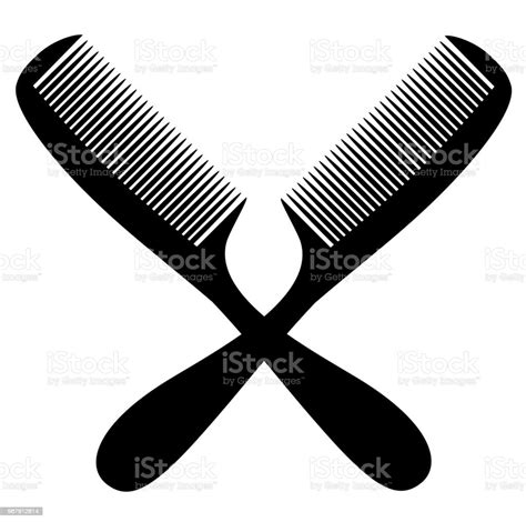 Comb Silhouette Black Icon Stock Illustration - Download Image Now - Barber, Beautician, Beauty ...