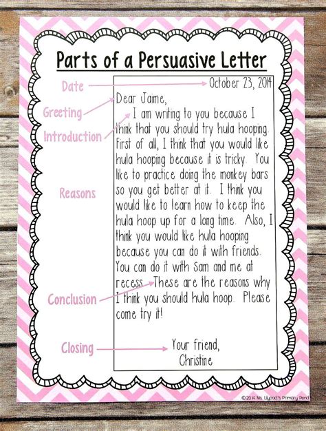 Writing A Persuasive Letter