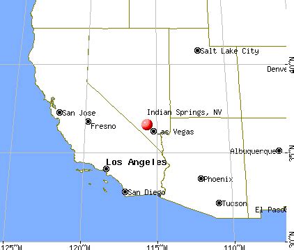 Indian Springs Nevada Map | Tour Map