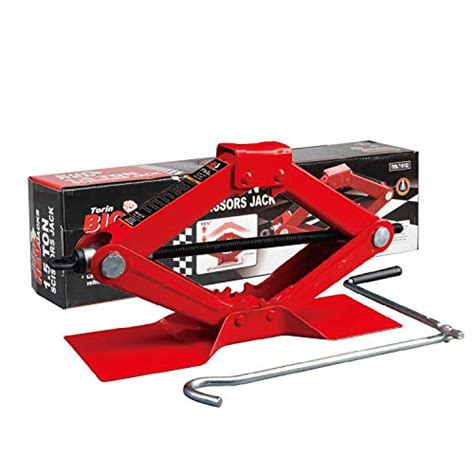 BIG RED T10152 Torin Steel Scissor Lift Jack Car Kit, 1.5 Ton (3,000 lb) Capacity, Red | Pricepulse