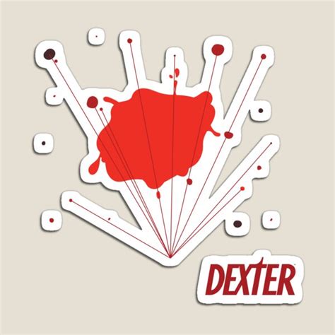 "Dexter Blood Splatter" Magnet for Sale by CaptainEuglena | Redbubble