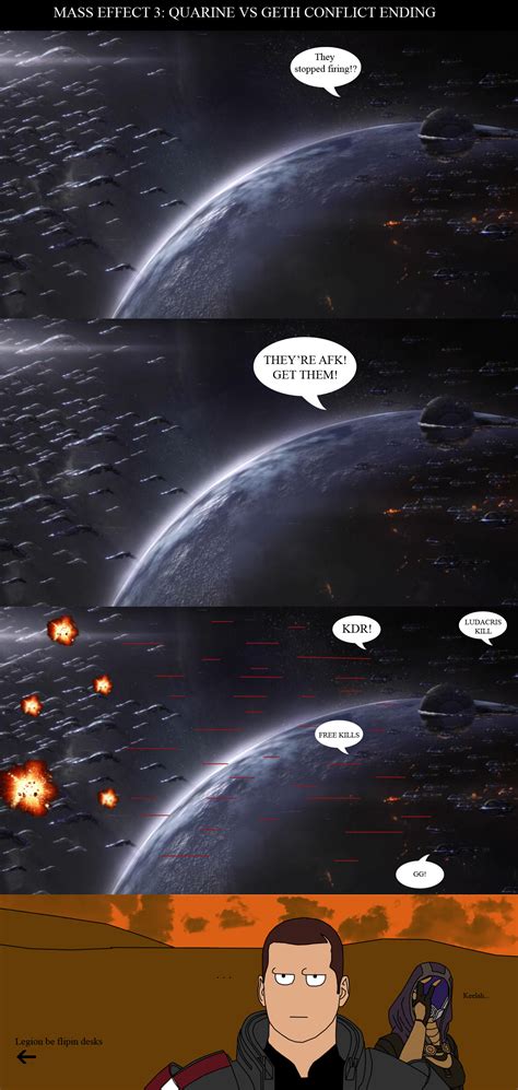 ME3: Quarian vs Geth Conflict Ending by KodyYoung on DeviantArt