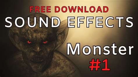 10 Monster Sound Effects Scary | Best Monster Sound Effect | Horror Sounds Effects - YouTube