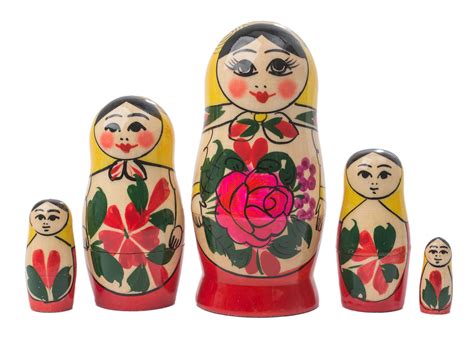 5-Piece Traditional Russian Babushka Nesting Doll