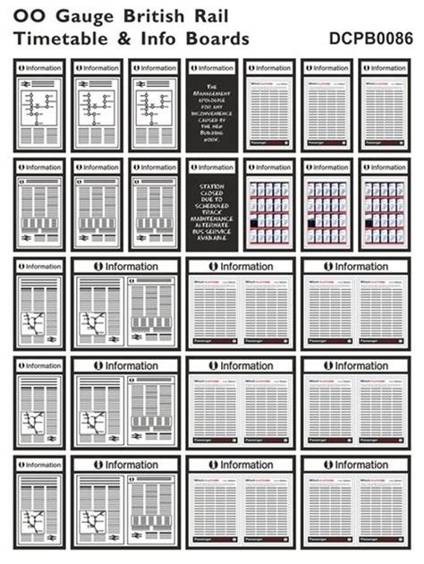 British Rail Timetable & Info Boards – Rails of Sheffield