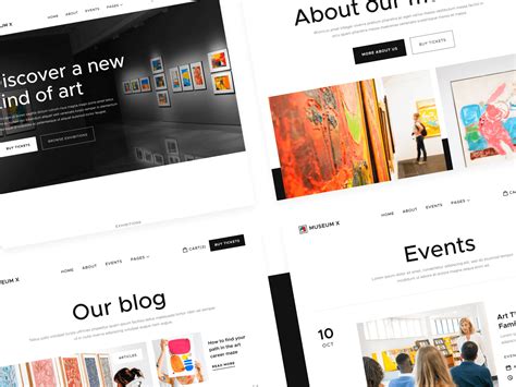 Museum X - Artist HTML5 Responsive Website Template