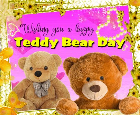 A Very Cute Teddy Bear Day Ecard. Free Teddy Bear Day eCards | 123 Greetings