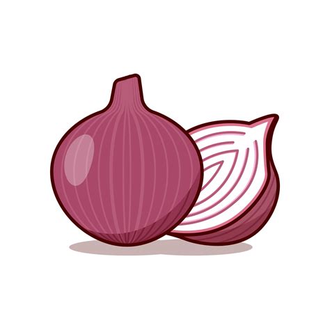 Onion cartoon vector icon illustration 16102830 Vector Art at Vecteezy