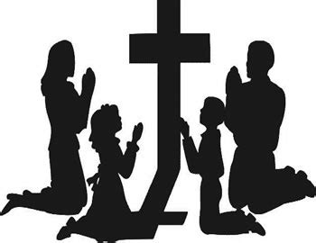 Family Praying Silhouette at GetDrawings | Free download