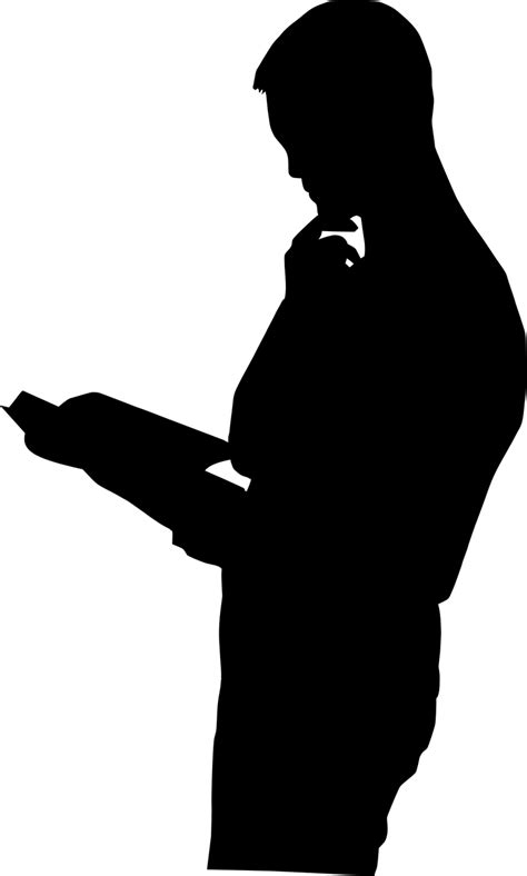 Download free photo of Silhouette, reading, book, man, standing - from needpix.com