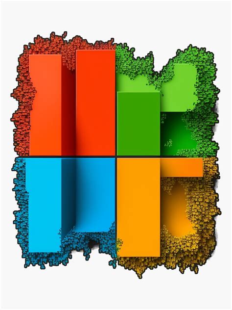 "microsoft logo AI art work" Sticker for Sale by developerfriday ...