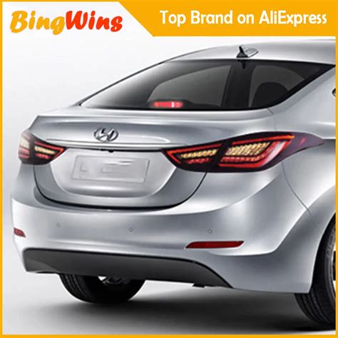 Car Styling for Hyundai Elantra Tail Lights 2012 2017 ALL LED Elantra Tail Light Rear Lamp DRL ...