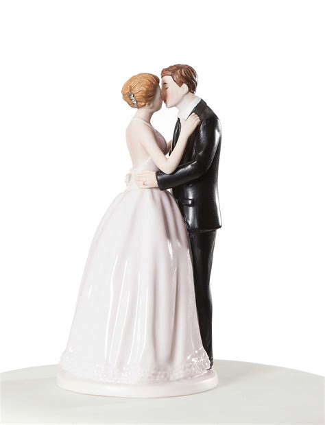 "Romance" Kissing Couple Wedding Cake Topper Figurine | Wedding Collectibles