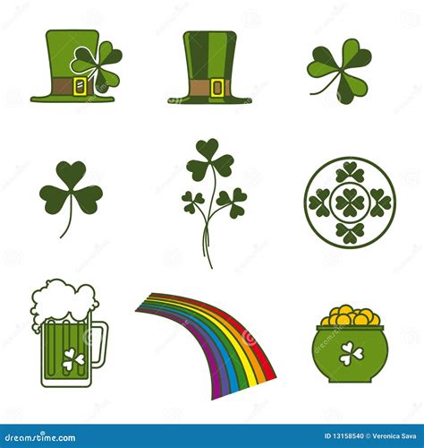 Saint Patrick Symbols Stock Photo - Image: 13158540