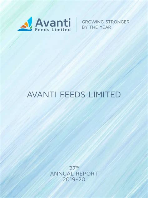 Avanti Feeds LTD Annual Report FY 2019-20 | PDF | Dividend | Taxes