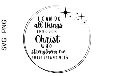 I Can Do All Things Through Christ SVG Graphic by Artful Designs By ...