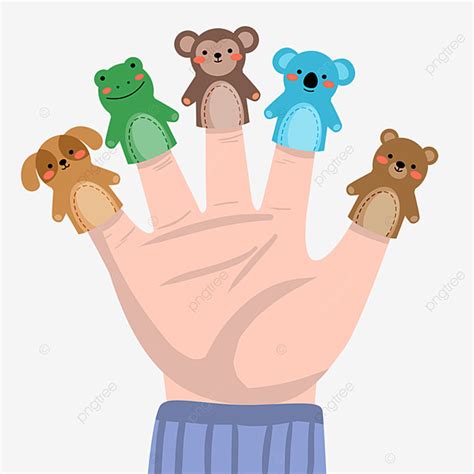 Finger Puppet Clipart PNG Images, Fun Finger Puppet Animal, Finger ...