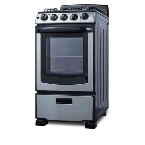 Summit Appliance Pro Line 20" 2.3 Cubic Feet Smart Gas Freestanding ...