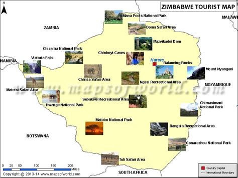 Zimbabwe Tourism Archives - MapsofWorld.com | Tourism, Tourist map, Tourist