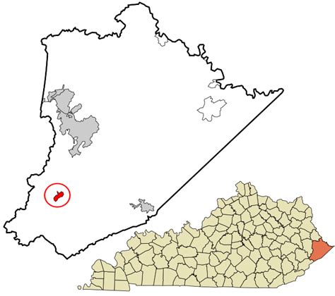 Image: Pike County Kentucky incorporated and unincorporated areas ...