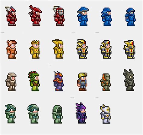 Image result for terraria characters | Terrarium, Pixel art, Armor