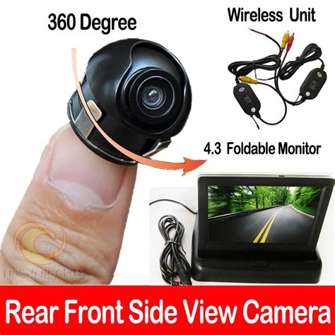 Mini Parking WIFI Camera Wireless SONY CCD Car SUV MPV front side view camera 4.3" TFT LCD Color ...