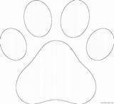 Bear Paw Coloring Page  Team sketch template
