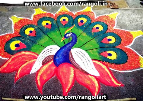 Diwali Rangoli , Kolam , Designs Images: Peacock Rangoli Designs 2015