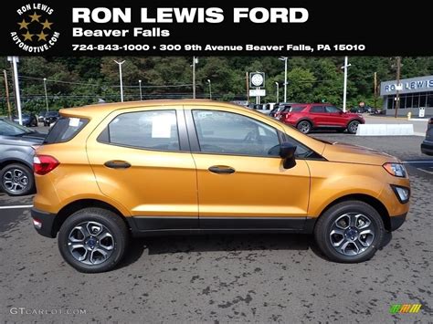 2022 Luxe Yellow Metallic Ford EcoSport S 4WD #144619573 Photo #11 ...