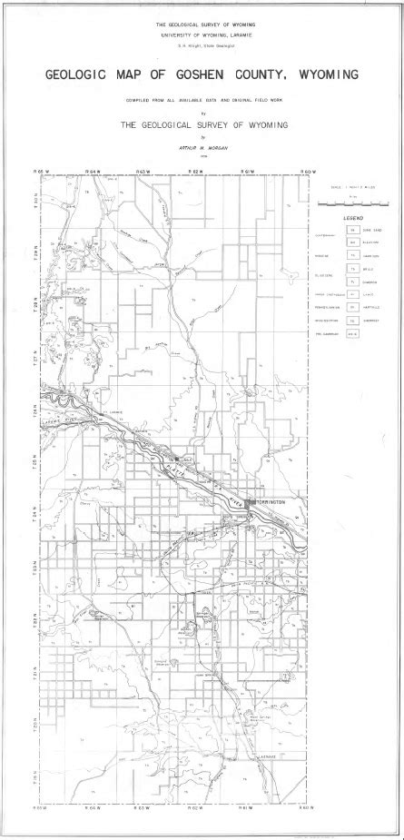 Geologic Map of Goshen County,Wyoming (1936) - WSGS Product Sales & Free Downloads