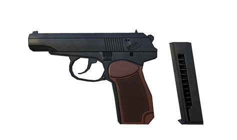 Low poly makarov pistol | Low poly, Pistol, Poly