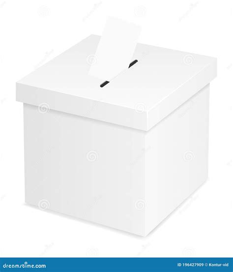 Ballot Box for Election Voting Vector Illustration Stock Vector ...