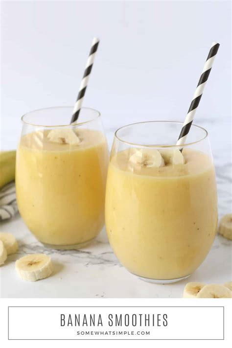 Tropical Banana Smoothie | from Somewhat Simple