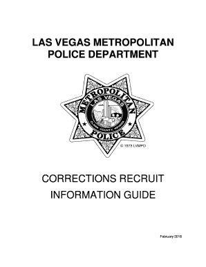 Fillable Online LAS VEGAS METROPOLITAN POLICE DEPARTMENT ... Fax Email ...