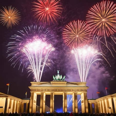 Premium AI Image | New Years Eve at the Brandenburg Gate New Years ...