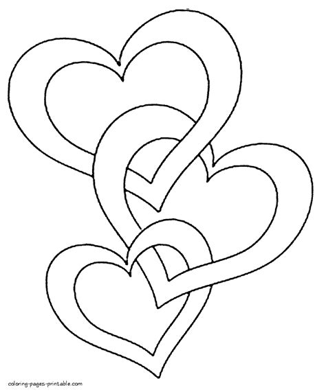 Hearts coloring pages to print | Heart coloring pages, Valentine coloring pages, Valentine coloring