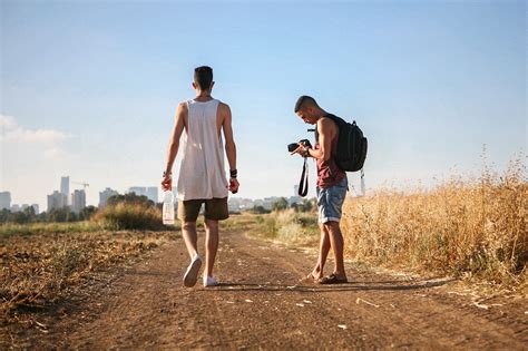 Two People Walking Together