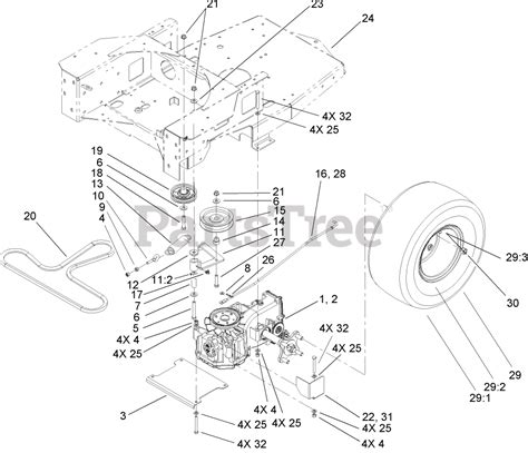 Belt Diagram For Toro Zero Turn Mower Toro Lx500 Drive Belt