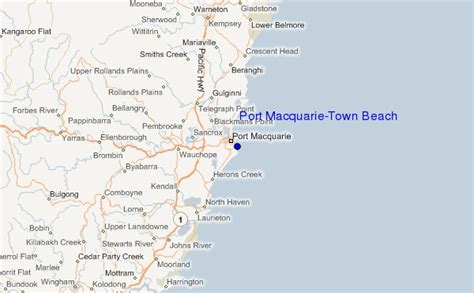 Port Macquarie Map - Australia