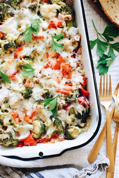 Cheesy Chicken and Veggie Bake | Bev Cooks