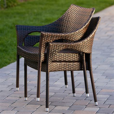 Home Loft Concepts Norm Outdoor Wicker Arm Chair & Reviews | Wayfair