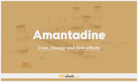 Amantadine Dose For Dogs & Cats | Vet Drugs List