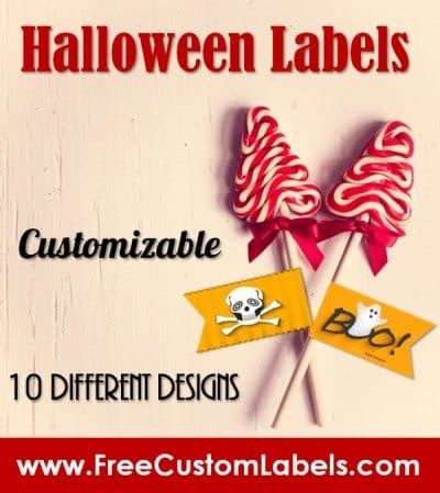 Halloween Food Labels