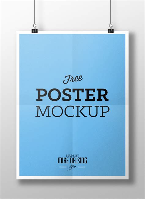 Free Poster Mockup on Behance