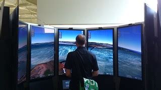 Google Earth on 8 monitors | On the Google Campus, Silicon V… | Flickr