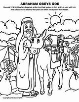 Abraham Move  Coloring Page SundaySchoolist sketch template