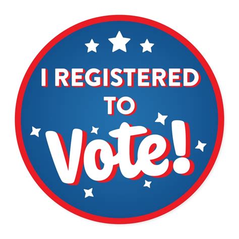 I Registered To Vote Stickers | LabelValue