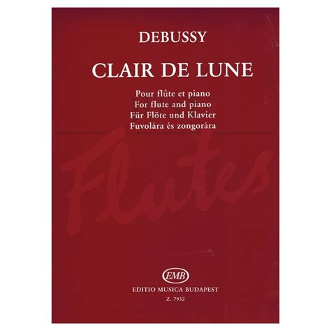 Claude Debussy: Clair de Lune [Flute and Piano]. Just Flutes
