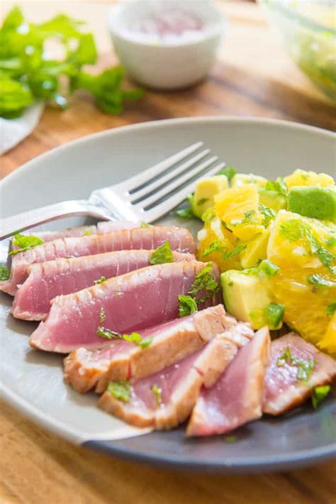 Seared Ahi Tuna with Easy Marinade - Fifteen Spatulas