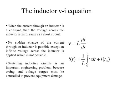 Voltage Inductance Formula